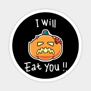 Zombie Pumpkin Magnet